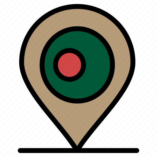 Bangladash, location, map icon - Download on Iconfinder