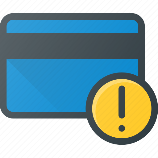 Allert, attention, bank, card icon - Download on Iconfinder