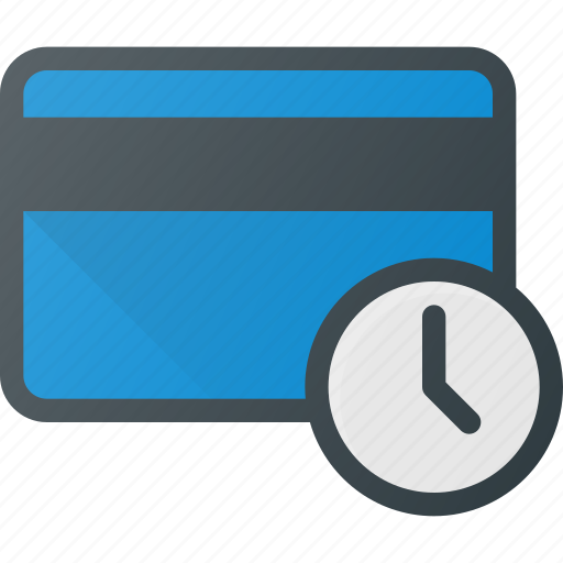 Bank, card, delay, time icon - Download on Iconfinder