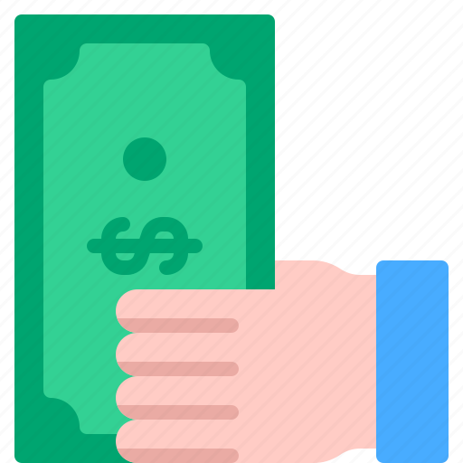Currency, dollar, hand, money, payment icon - Download on Iconfinder