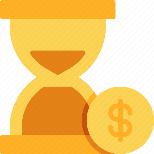 Dollar, hourglass, money, payment, time icon - Download on Iconfinder