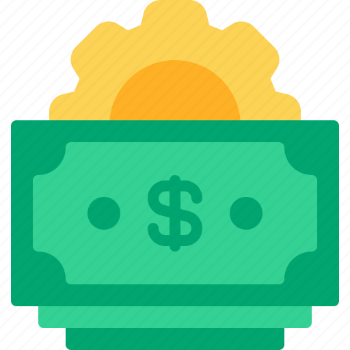 Dollar, gear, money, payment, setting icon - Download on Iconfinder