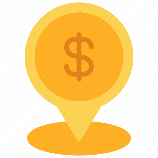 Dollar, finance, money, pin icon - Download on Iconfinder