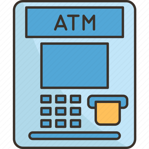 Atm, machine, cash, bank, money icon - Download on Iconfinder