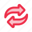 exchange, convert, change, replace, arrow 