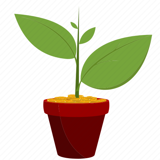 Growing, growth, money, money plant, mutual funds, plant, saving icon - Download on Iconfinder