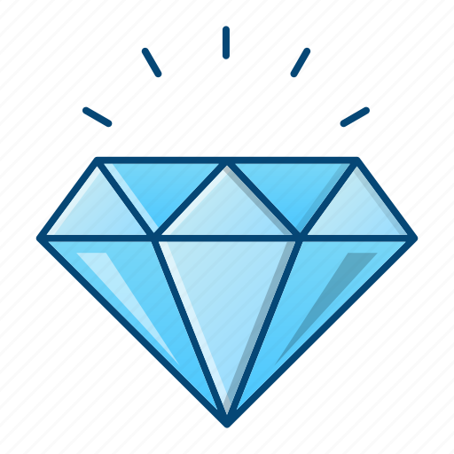 Diamond, gem, gemstone, jewel, stone icon - Download on Iconfinder