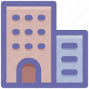 apartment, bank, building, business, office
