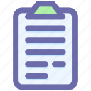 clipboard, contract, documents, file, papers, sheet