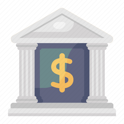 Bank, building, real estate, financial institute, depository house icon - Download on Iconfinder
