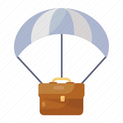 Business, travel, business travel, aircraft, air logistics, paragliding, skydive icon - Download on Iconfinder