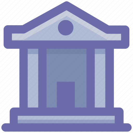 Bank, building, columns, court, finance, finance and business, school icon - Download on Iconfinder