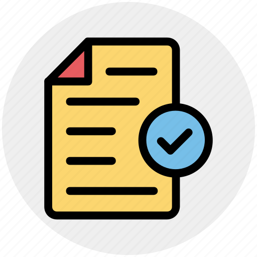 Approve, confirm, document, file, page, paper, sheet icon - Download on Iconfinder