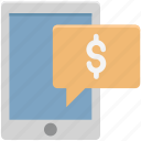 banking sms, cell phone, chat bubble, finance, sms