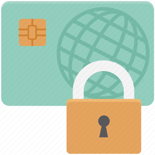 Atm card security, card locked, card protected, lock, password protected icon - Download on Iconfinder