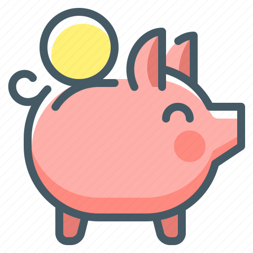 Bank, money, piggy, piggy bank, piggy bank money, saving icon - Download on Iconfinder