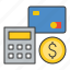 business, calculator, cash, credit card interest calculator, currency, finance, money 