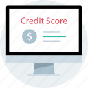 credit, online, score, web