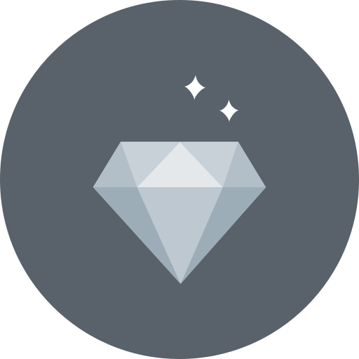 Diamond, gem, luxury, sparkle, value, wealth icon - Free download