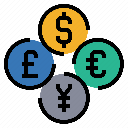 Banking, cash, currency, exchange, finance, foreign, money icon