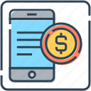 app, banking, coin, currency, dollar, mobile, online 