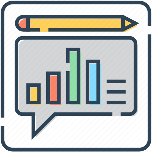 Chart, finance, graph, message, pencil, transaction icon - Download on Iconfinder