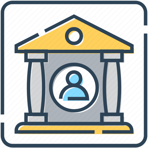 Bank, banking, building, finance, real estate, user icon - Download on Iconfinder