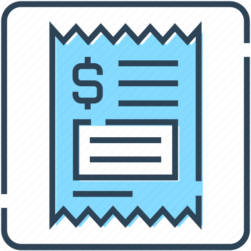 Banking, bill, check, dollar, finance, receipt icon - Download on Iconfinder