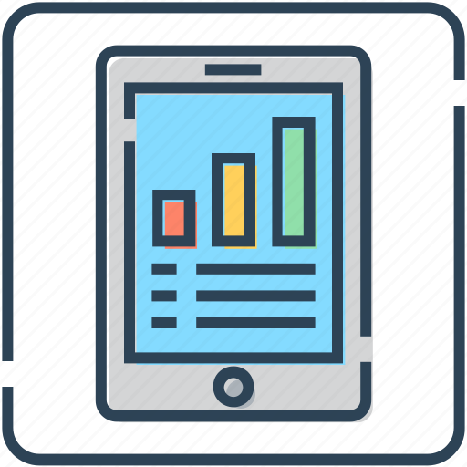 Bar, cell phone, chart, graph, mobile, statistics icon - Download on Iconfinder