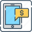 bank message, chat, message, mobile, transaction 