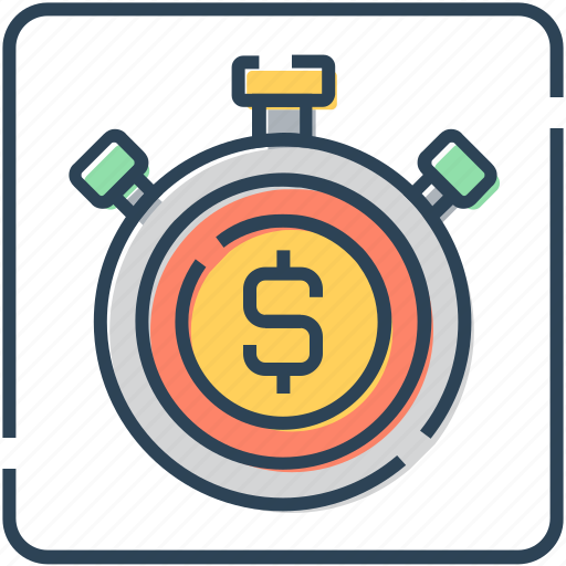 Deadline, deposit, dollar, finance, money, stopwatch, timer icon - Download on Iconfinder