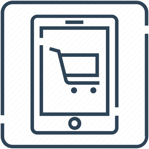 Cart, cell phone, checkout, mobile, online, shop, shopping icon - Download on Iconfinder