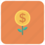 coins, currency, money, moneytree, nature, plant, tree 