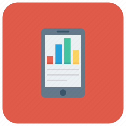 Chart, graph, mobilefinance, phone, report, smartphone icon - Download on Iconfinder