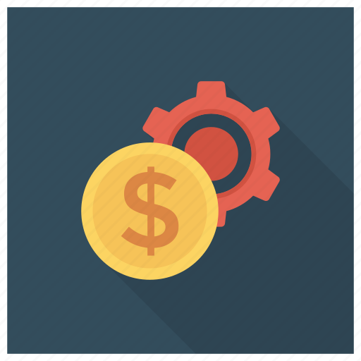 Coin, gear, money, options, settings icon - Download on Iconfinder