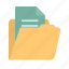 archives, business, directory, document, email, file, folder 