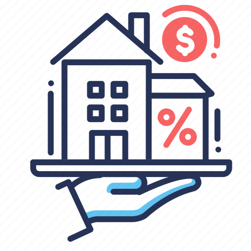 House, mortgage, percent, real estate icon - Download on Iconfinder