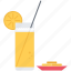 bar, club, glass, juice, orange, party, straw 
