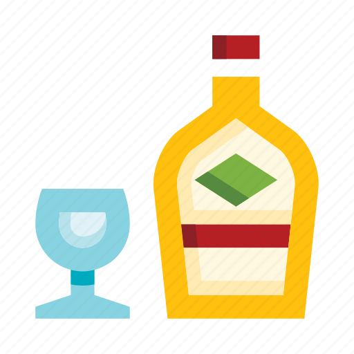 Bar, alcohol, cognac, brandy, glass, bottle icon - Download on Iconfinder