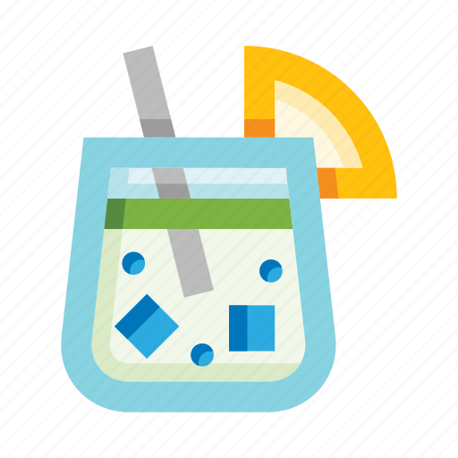 Bar, cocktail, alcohol, ice, lemon, glass icon - Download on Iconfinder