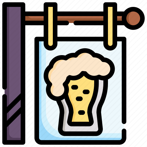 Beerbarsign, alcohol, drink, bar, sign icon - Download on Iconfinder