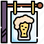 beerbarsign, alcohol, drink, bar, sign 