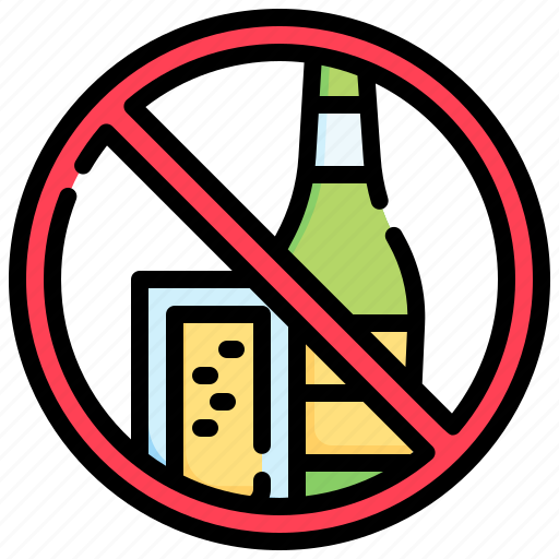 Noalcohol, alcohol, drink, bar, noalcoholsign icon - Download on Iconfinder