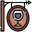 winebarsign, alcohol, drink, bar, wine 