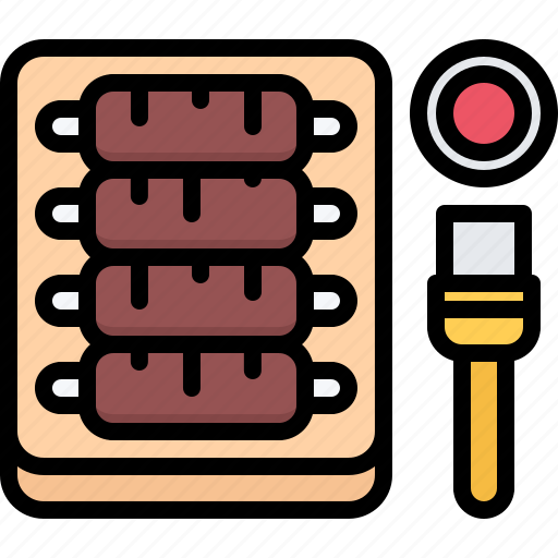 Barbecue, bbq, board, cooking, grill, ribs, sauce icon - Download on Iconfinder