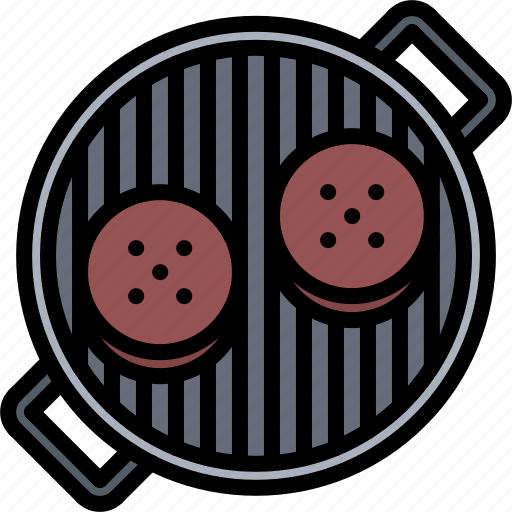 Barbecue, bbq, burger, cooking, cutlet, grill icon - Download on Iconfinder