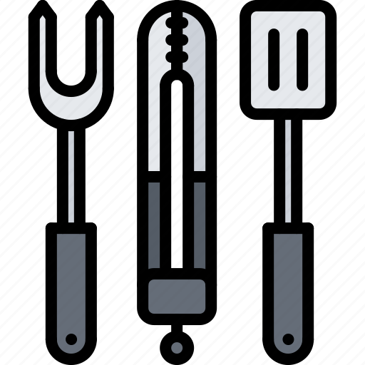 Barbecue, bbq, cooking, fork, grill, spatula, tongs icon - Download on Iconfinder