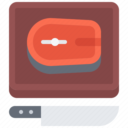 Barbecue, bbq, cooking, fish, grill, knife, salmon icon - Download on Iconfinder