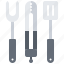 barbecue, bbq, cooking, fork, grill, spatula, tongs 