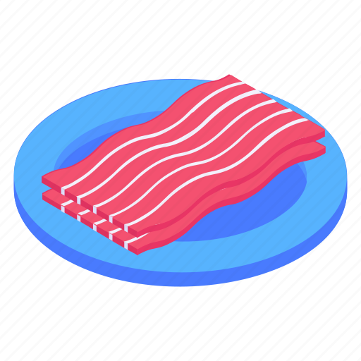 Salt-cured pork, meat, bacons, pork cut, food icon - Download on Iconfinder